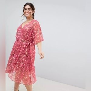 COPY - ASOS curve sequin wrap- SLIP NOT INCLUDED